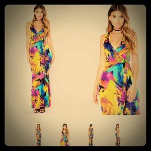 Fashion Nova mermaid dress mustard